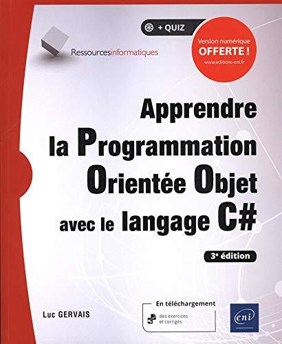 Apprendre la programmation orientée objet avec le langage C#