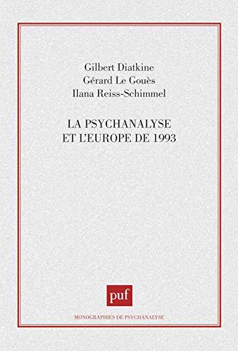 La psychanalyse et l'Europe de 1993