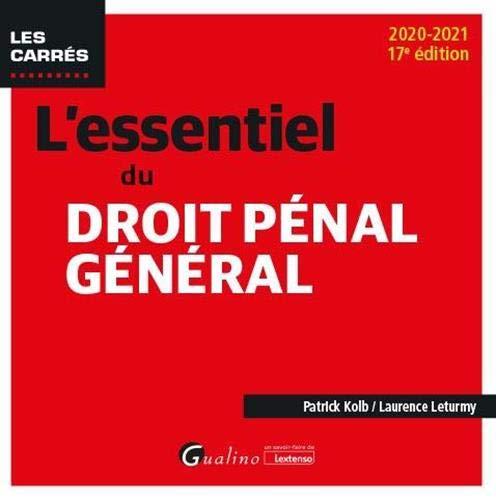 L'essentiel du droit pénal général : 2020-2021