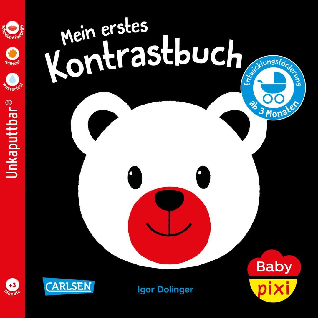 Baby Pixi (unkaputtbar) 156: Mein erstes Kontrastbuch ab 3 Monaten: Unzerstörbares Baby-Buch ab 3 Monaten – auch als Badebuch geeignet (156)