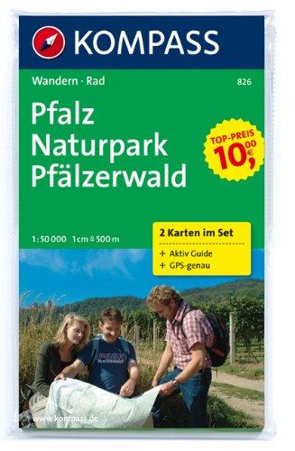 Pfalz - Naturpark Pfälzerwald 1 : 50 000: Wanderkarten-Set mit Aktiv Guide in der Schutzhülle. GPS-genau