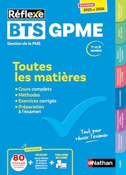 BTS GPME gestion de la PME, 1re et 2e années : toutes les matières : examens 2025 et 2026