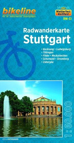 Stuttgart (RW-S1) Backnang,  Ludwigsburg, Tübingen, Filder, Neckarbecken, Schurwald, Stromberg, Zabergäu, 1:60.000, wetter- und reißfest, GPS-tauglich mit UTM-Netz