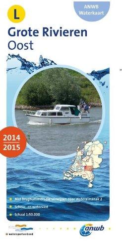 ANWB Waterkaart Grote Rivieren Oost 2014/2015 (ANWB waterkaart (L))