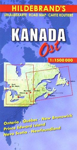 Hildebrand's Urlaubskarten, Canada, East: Ontario, Quebec, New Brunswick, Prince Edward Island, Nova Scotia, Newfoundland (Hildebrand's Canada maps)