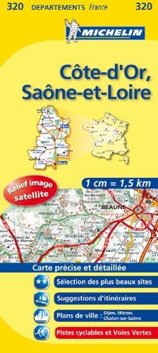 COTE - D ' OR / SAONE - ET - LOIRE 11320 CARTE ' LOCAL ' ( France ) MICHELIN KAART (KAARTEN/CARTES MICHELIN)