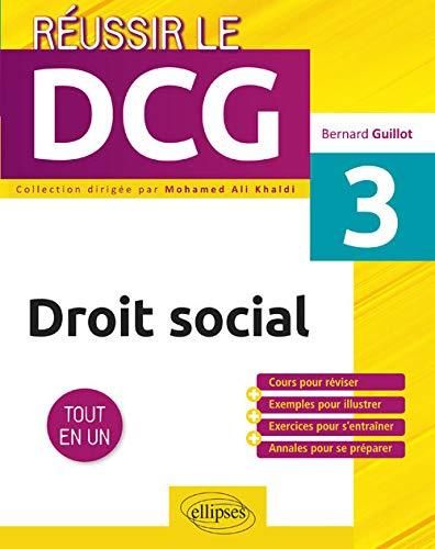 Droit social UE3 : tout en un : cours pour réviser + exemples pour illustrer + exercices pour s'entraîner + annales pour se préparer