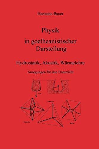 Physik in goetheanistischer Darstellung: Hydrostatik, Akustik, Wärmelehre - Anregungen für den Unterricht