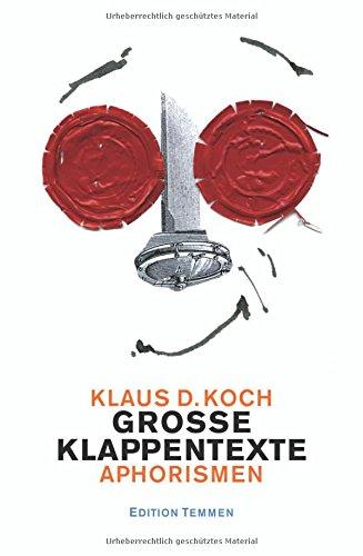 Große Klappentexte: Aphorismen