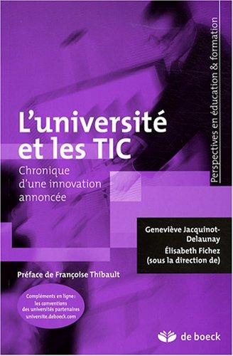 L'université et les TIC : chronique d'une innovation annoncée