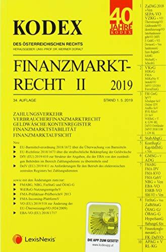 KODEX Finanzmarktrecht Band II 2019: KMG/InvFG//RatingAgVO