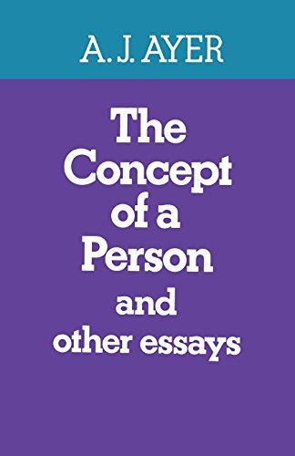 The Concept of a Person: and Other Essays