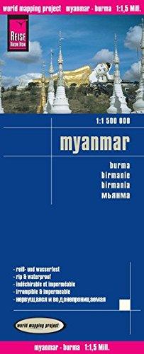 Reise Know-How Landkarte Myanmar (1:1.500.000): world mapping project