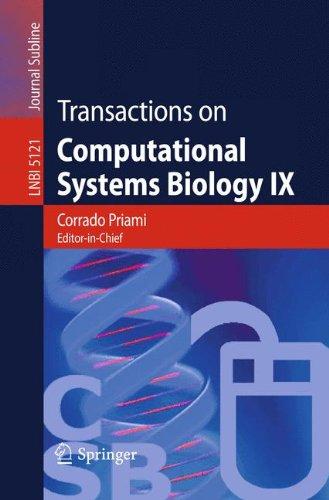 Transactions on Computational Systems Biology IX (Lecture Notes in Computer Science/Transactions on Computational Systems Biology)