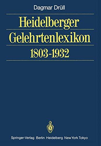 Heidelberger Gelehrtenlexikon 1803-1932