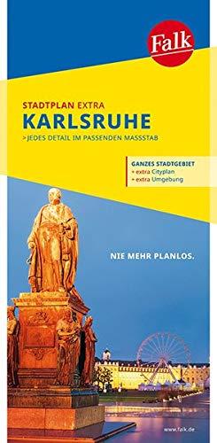 Falk Stadtplan Extra Standardfaltung Karlsruhe mit Ortsteilen von Ettlingen: Pfinztal, Rheinstetten, Weingarten 1:20 000 (Falk Stadtplan Extra Standardfaltung - Deutschland)