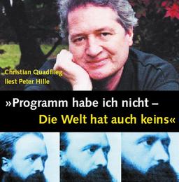 'Programm habe ich nicht - Die Welt hat auch keins', 1 Audio-CD