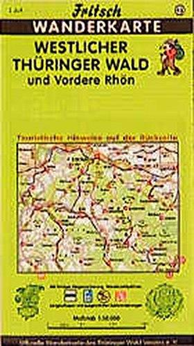 Fritsch Karten, Nr.45, Westlicher Thüringer Wald und Vordere Rhön (Fritsch Wanderkarten 1:50000)