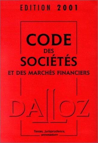 Code des sociétés et des marchés financiers 2001