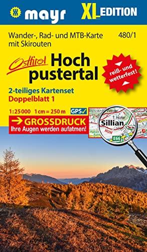 Mayr Wanderkarte Hochpustertal XL (2-Karten-Set) 1:25.000: Wander-, Rad- und Mountainbikekarte, extra grossdruck, reiß- und wetterfest