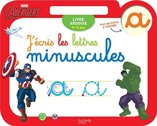 J'écris les lettres minuscules : Avengers : 4-6 ans