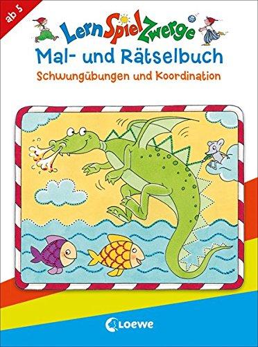 LernSpielZwerge Mal- und Rätselbuch - Schwungübungen und Koordination