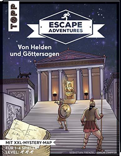 Escape Adventures – Von Helden und Göttersagen: Das ultimative Escape-Room-Erlebnis jetzt auch als Buch! Mit XXL-Mystery-Map für 1-4 Spieler. 90 Minuten Spielzeit