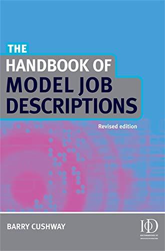 Handbook of Model Job Descriptions (Revised)