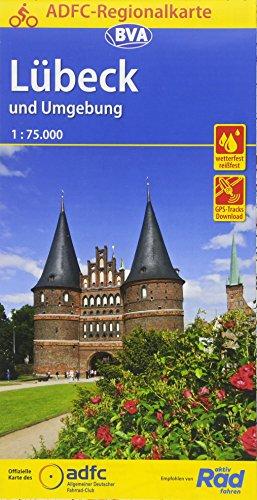 ADFC-Regionalkarte Lübeck und Umgebung, 1:75.000, reiß- und wetterfest, GPS-Tracks Download (ADFC-Regionalkarte 1:75000)