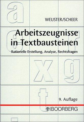 Arbeitszeugnisse in Textbausteinen