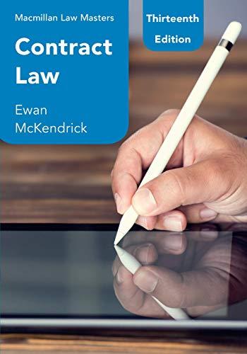 Contract Law (Macmillan Law Masters)