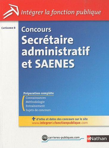 Concours secrétaire administratif et SAENES : catégorie B