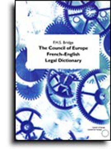 The Council of Europe French-English legal dictionary