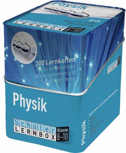 Schüler-Lernbox Physik Klasse 8-10: 300 Lernkarten zu den zentralen Wissensgebieten und Prüfungsfragen