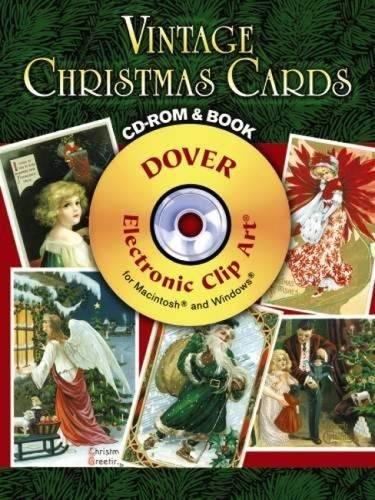 Vintage Christmas Cards [With CDROM] (Dover Electronic Clip Art)