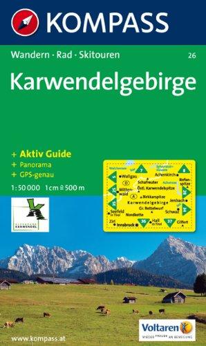 Karwendelgebirge: Wander-, Rad- und Skitourenkarte. Mit Panorama. GPS-genau. 1:50.000