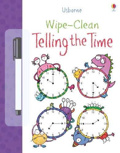 Wipe Clean: Telling the Time (Usborne Wipe Clean Books)