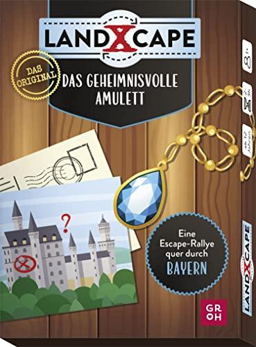 Das geheimnisvolle Amulett - Eine Escape-Rallye quer durch Bayern: Mehrfach spielbares Escape Game mit 50 Karten für Kinder ab 12 und Erwachsene (LandXcape Spiele Reihe)