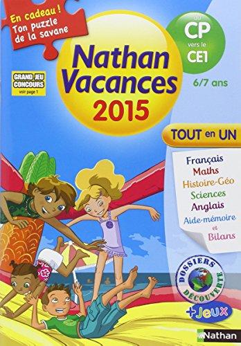 Nathan vacances 2015, du CP vers le CE1, 6-7 ans : tout en un