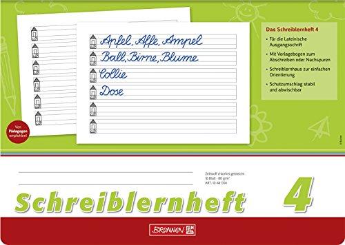 Brunnen 1044004 Schreiblernheft 4 (A4, quer, Lineatur 4, 16 Blatt)