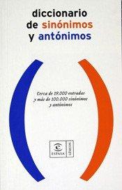 Diccionario de Sinonimos y Antonimos (Diccionario Espasa)