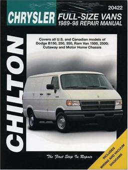 Dodge Vans, 1989-98 (Chilton's Total Car Care Repair Manuals)