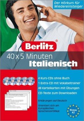 Berlitz 40 x 5 Minuten Italienisch. 5 CDs: Der Hörkurs für Wiedereinsteiger