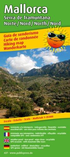 Wanderkarte /Hiking Map Mallorca - Serra de Tramuntana Nord /North: Mit Mountainbike-Touren, wetterfest, reissfest, abwischbar, GPS-genau. 1:25000