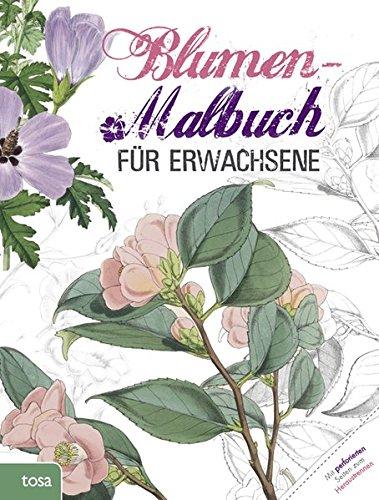 Blumen-Malbuch für Erwachsene