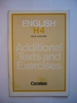 English H - Überarbeitete Ausgabe Bayern: English H, Additional Texts and Exercises