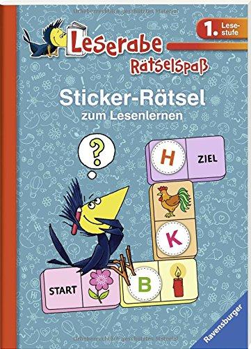 Sticker-Rätsel zum Lesenlernen (1. Lesestufe), blau (Leserabe - Rätselspaß)