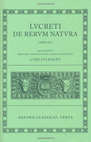 De Rerum Natura: Bks.1-6 (Oxford Classical Texts)