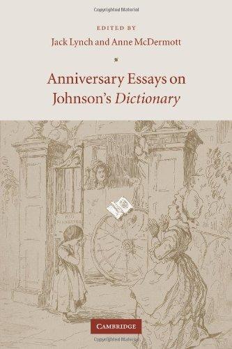 Anniversary Essays Johnson's Dict