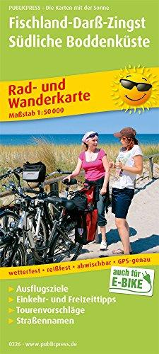 Fischland - Darß - Zingst: Rad- und Wanderkarte mit Ausflugszielen, Einkehr- & Freizeittipps, wetterfest, reissfest, abwischbar, GPS-genau. 1:50000 (Rad- und Wanderkarte / RuWK)